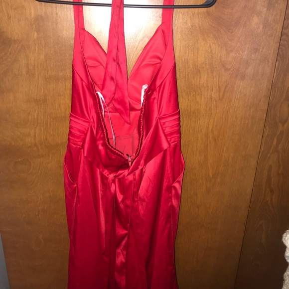 red formal dress. - Picture 3 of 4